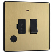 BG Electrical Evolve Satin Brass - Switched and fused with indicator