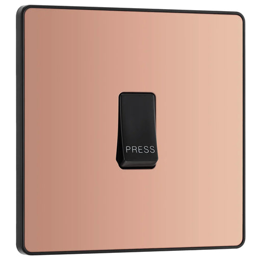 BG Electrical Evolve Polished Copper - Single, bell push switch