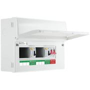 BG Circuit Protection Dual RCD - 12 module, 6 way, 100A Main Switch, 63A/63A Type A RCD