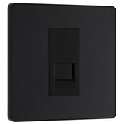 BG Electrical Evolve Matt Black - Single, telephone socket, secondary