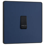 BG Electrical Evolve Matt Blue - Single, bell push switch