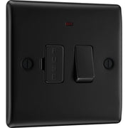 BG Electrical Nexus Metal Matt Black - Switched and fused with indicator
