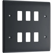 BG Electrical Grid - 6 module, square