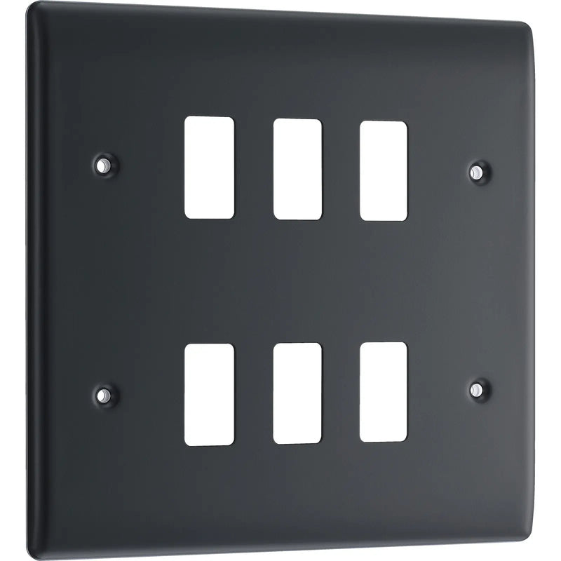 BG Electrical Grid - 6 module, square