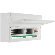 BG Circuit Protection Dual RCD - 19 module, 13 way, 100A Main Switch, 2 x 80A Type A RCD