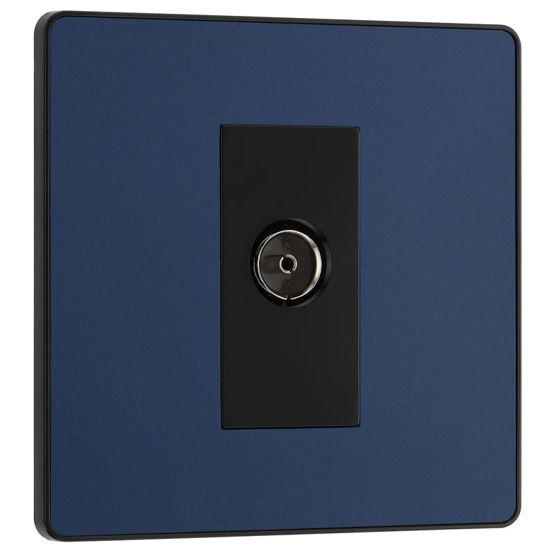 BG Electrical Evolve Matt Blue - Single, co-axial