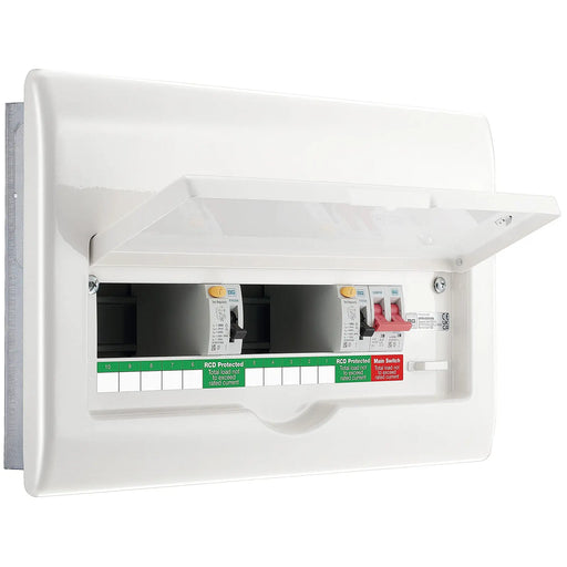 BG Circuit Protection Dual RCD - 16 module, 10 way, 100A Main Switch, 100A/100A Type A RCD