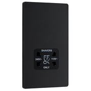 BG Electrical Evolve Matt Black - Double switched, double pole