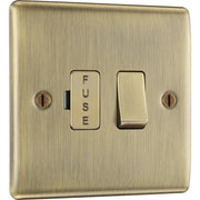 BG Electrical Nexus Metal Antique Brass - Switched and fused