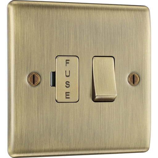 BG Electrical Nexus Metal Antique Brass - Switched and fused