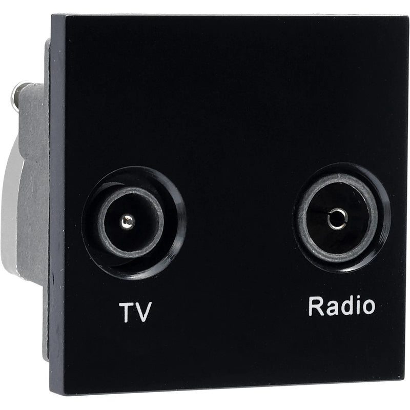 BG Electrical Euro Module - TV and radio - TV IEC male radio IEC female