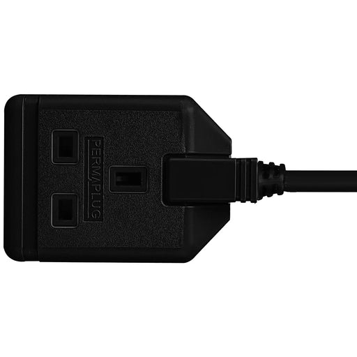 Masterplug Work - 1 Socket, 5m, 13A, Black