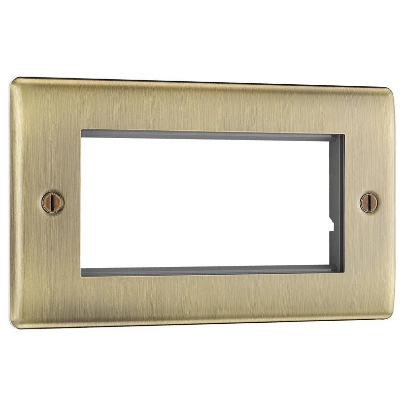 BG Electrical Euro Module - 4 module - rectangular