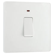 BG Electrical Evolve Pearlescent White - 20A, double pole, with indicator