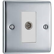 BG Electrical Nexus Metal Polished Chrome - Single, isolated, co-axial