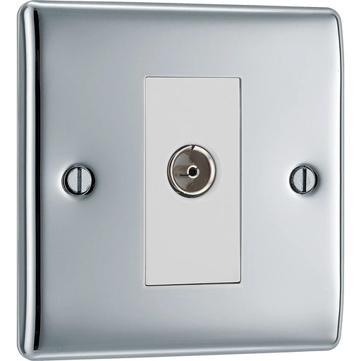 BG Electrical Nexus Metal Polished Chrome - Single, isolated, co-axial
