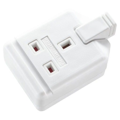 Masterplug Work - 1 Socket, 13A, White