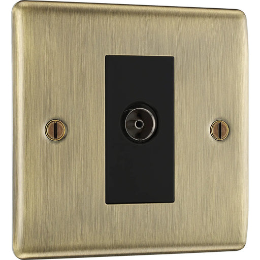 BG Electrical Nexus Metal Antique Brass - Single isolated, co-axial