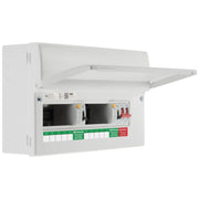 BG Circuit Protection Dual RCD SPD - 16 module, 10 way, 100A Main Switch, 2 x 100A Type A RCD