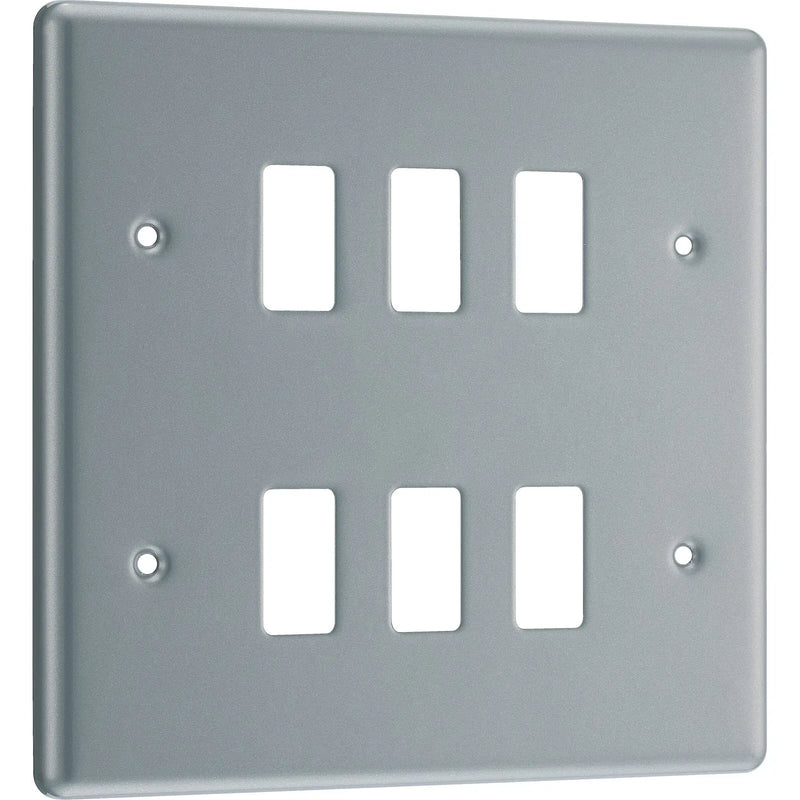BG Electrical Grid - 6 module, square