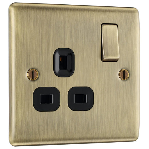BG Electrical Nexus Metal Antique Brass - Single, switched, single pole