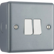 BG Electrical Metal Clad - Double, 2 way switch