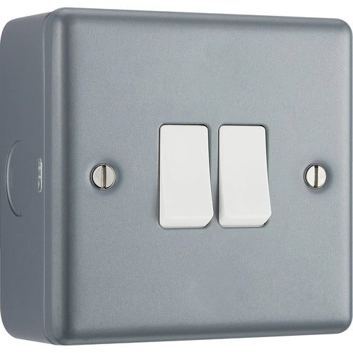 BG Electrical Metal Clad - Double, 2 way switch