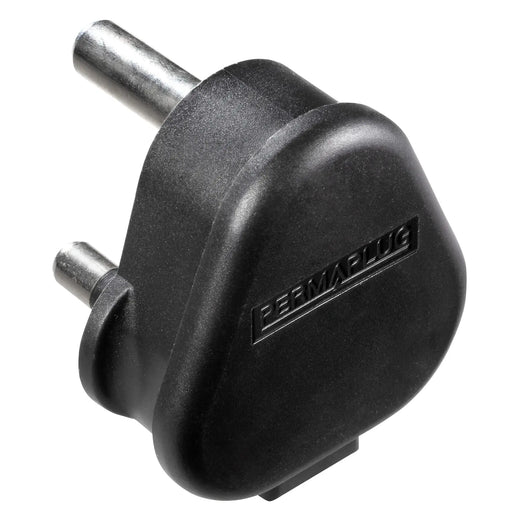 Masterplug Basic - Round Pin, 15A, Black