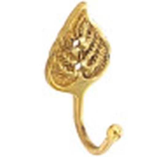Securit Brass Tieback Hooks Leaf (2) 60mm - Pack of 10