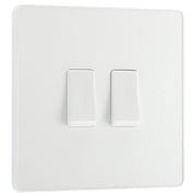 BG Electrical Evolve Pearlescent White - Double, 2 way switch