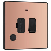BG Electrical Evolve Polished Copper - Switched and fused with indicator