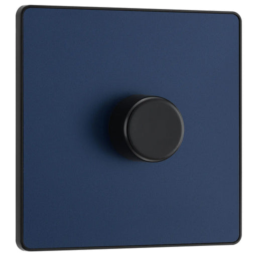 BG Electrical Evolve Matt Blue - Single, 2 way push 200W