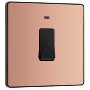 BG Electrical Evolve Polished Copper - 20A, double pole, with indicator