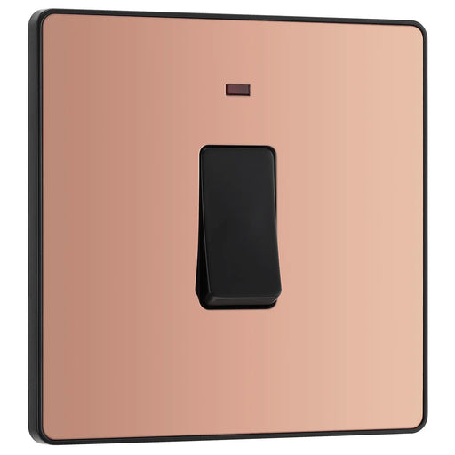 BG Electrical Evolve Polished Copper - 20A, double pole, with indicator