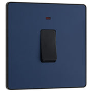 BG Electrical Evolve Matt Blue - 20A, double pole, with indicator