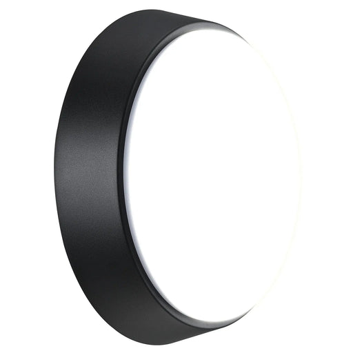 Luceco Ext Residential - Exterior residential bulkhead round 700lumens with white or black bezel