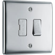 BG Electrical Nexus Metal Polished Chrome - 3 pole fan isolator, fused