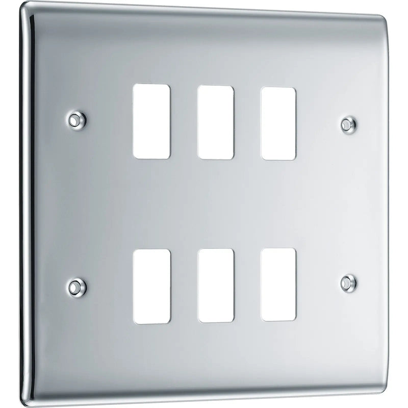 BG Electrical Grid - 6 module, square