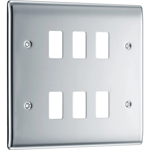 BG Electrical Grid - 6 module, square