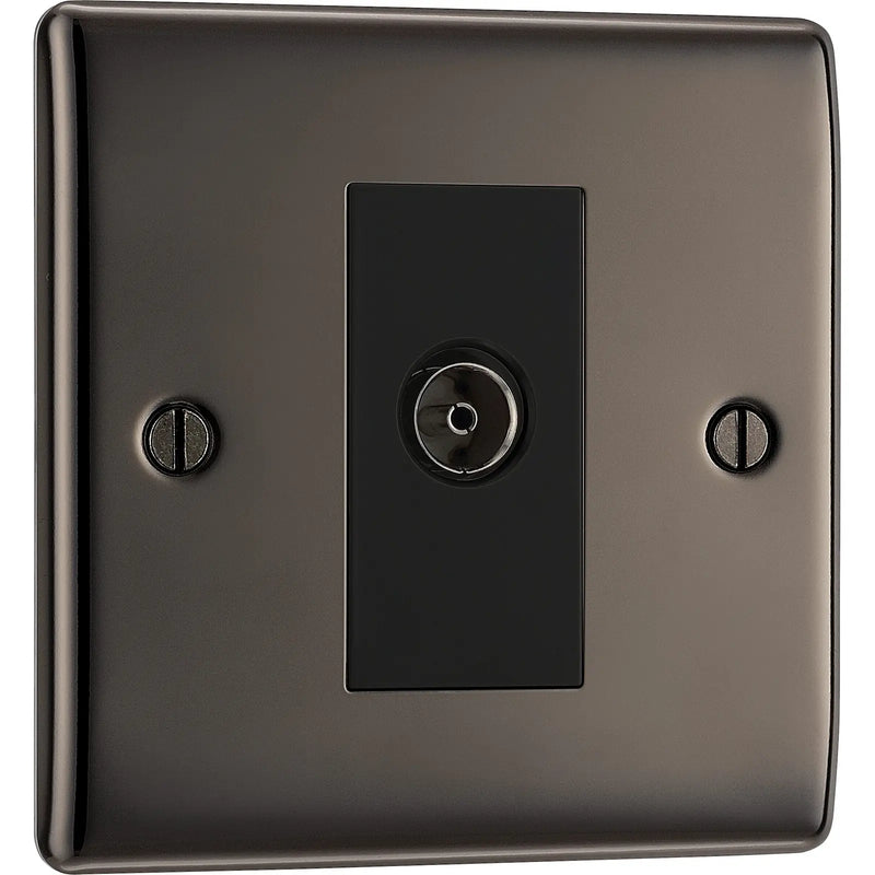 BG Electrical Nexus Metal Black Nickel - Single, isolated, co-axial