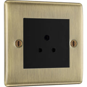 BG Electrical Nexus Metal Antique Brass - 2A, single, unswitched, round pin