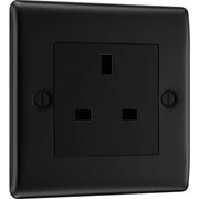 BG Electrical Nexus Metal Matt Black - Single unswitched, double pole