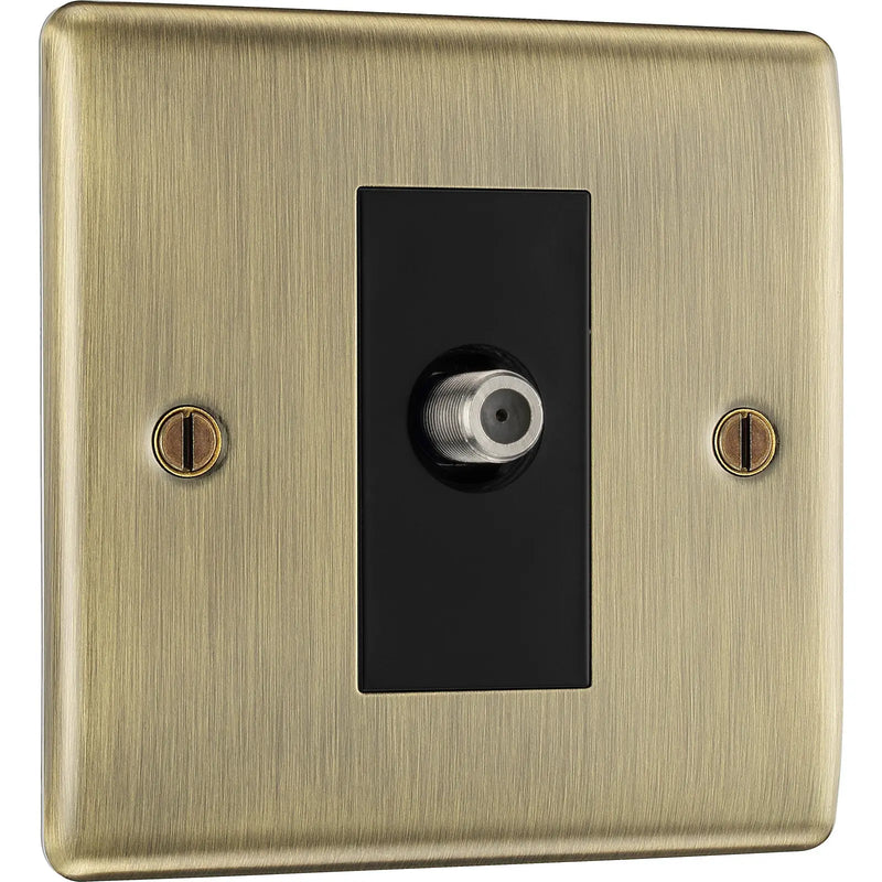 BG Electrical Nexus Metal Antique Brass - Single satellite