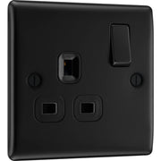 BG Electrical Nexus Metal Matt Black - Single, switched, single pole