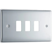 BG Electrical Grid - 3 module, rectangular