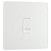 BG Electrical Evolve Pearlescent White - Single, bell push switch
