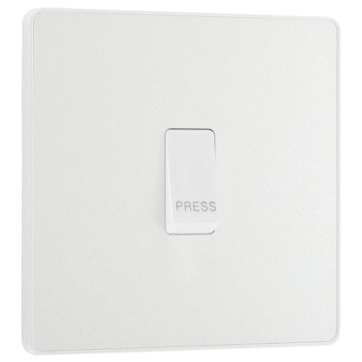 BG Electrical Evolve Pearlescent White - Single, bell push switch