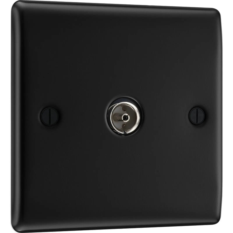 BG Electrical Nexus Metal Matt Black - Single, co-axial