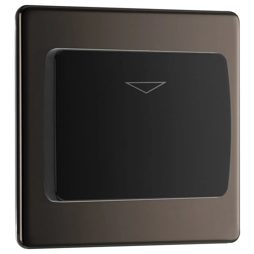BG Electrical Flatplate Screwless Black Nickel - Hotel key card switch
