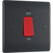 BG Electrical Part M - 45A, double pole, single plate, with indicator